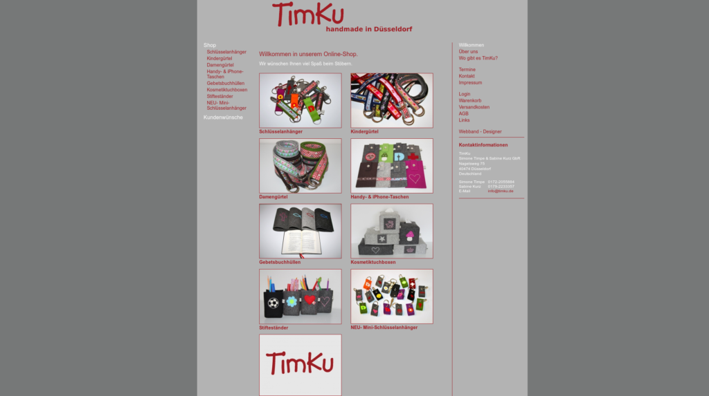 Screenshot www.timku.de